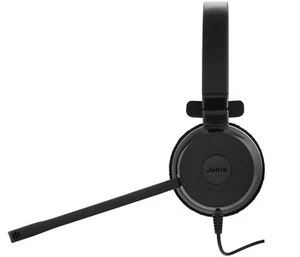 Jabra Evolve 20 Mono On-Ear HEADSET With Microphone Black & Orange 03-02807 AUX - Picture 1 of 3