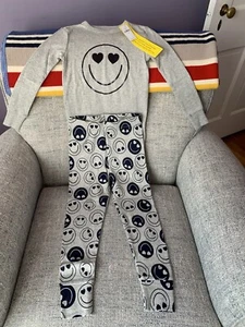 Gap Kids Organic Cotton PJ Happy Face Set Girls Sz. 6 NEW - Picture 1 of 8