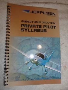 Guided Flight Discovery Private Pilot Syllabus by Jeppesen (2018) NEW PB Book - Foto 1 di 3