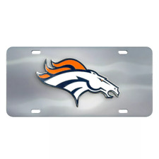 Denver Broncos Diecast License Plate 12" X 6" NFL FANMATS