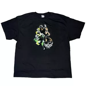 The Legend Of Zelda Link And Ganondorf Graphic T Shirt 3XL Black Nintendo Gamer - Picture 1 of 4