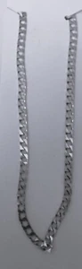 VTG 5MM STERLING SILVER 925 CUBAN LINK CHAIN NECKLACE SIZE 20'' - Picture 1 of 2