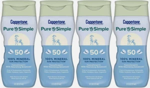 Coppertone Zinc Oxide Sunscreen Pure & Simple 100% Mineral SPF50 6 oz (YOU PICK) - Picture 1 of 5