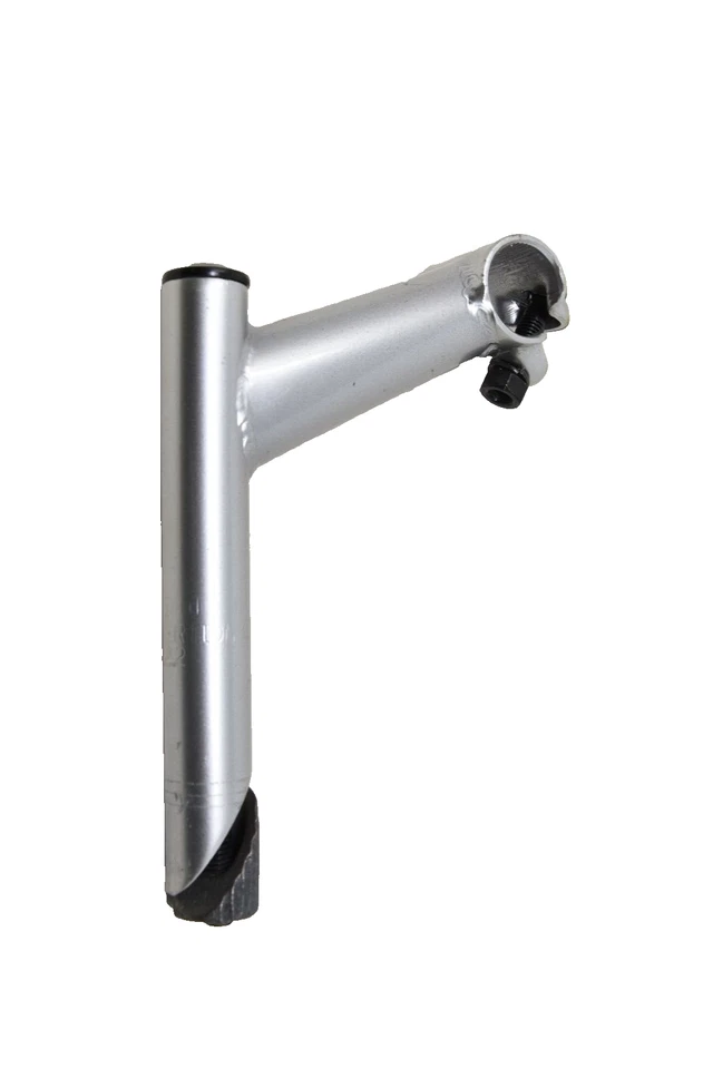22.2mm Bike Steel Handlebar Stem 95mm reach Silver 25.4mm clamp 25 degree - Image 1 of 1