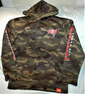 Tampa Bay Buccaneers FLEECE hoodie sweatshirt YOUTH LARGE 14-16 New w tags CAMO  - Picture 1 of 6