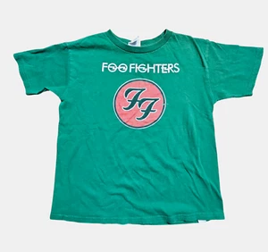 Foo Fighters T-Shirt FF Band Logo Youth Size 7 Crew Neck Cotton Rock Grunge 90s - Picture 1 of 8