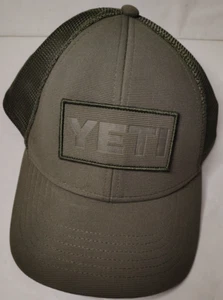 Yeti Coolers snap back hat olive green one size - Picture 1 of 5