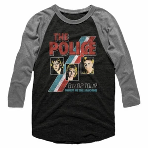 Camiseta para hombre The Police 81-82 Tour Ghost In The Machine Raglan merchandising concierto - Imagen 1 de 5