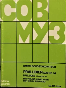 Schostakowitsch Preludes from opus 34 for violin and piano - Picture 1 of 1