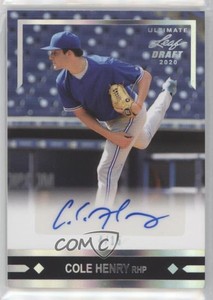 2020 Leaf Ultimate Draft 1991 Gold Rookies Silver Spectrum /15 Cole Henry Auto