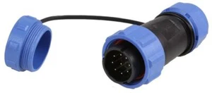 PRO ELEC - Circular Threaded Inline Connector Plug, 7-Pole, 7-12mm, IP68 - Picture 1 of 1