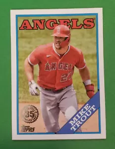 2023 Topps Series 1 (1988 Topps) #T88-45 Mike Trout - Angels - Foto 1 di 2