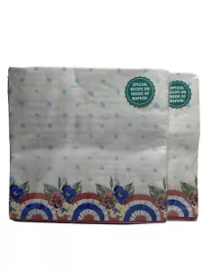 Pioneer Woman Patrotic Napkins Special Recipe On Inside Of Napkin 2 Pks Of 20 - Picture 1 of 4