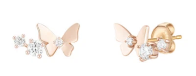 Серьги J.Estina LA Poeme 14K JJL1EQ1BS251R4000 14K розовое золото кубический цирконий - Изображение 1 из 4