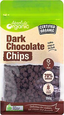 Absolute Organic Dark Chocolate Chips-350g-Au • 15.99$