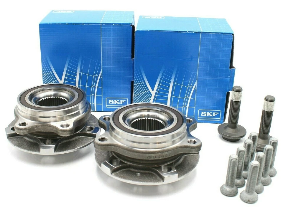 2x SKF Radlager + Radnabe Radlagersatz vormontiert vorne Audi A4 8K B8 A5 A6 4G - Bild 1 von 4