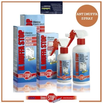 Antimuffa spray Dixi Muffa Stop ko idropittura igienizzante contro alghe funghi - Immagine 1 di 3