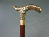 Antique Brass Handle Vintage Style Brown Wooden Walking Stick Cane Handmade Gift Antique Brass Handle Vintage Style Brown Wooden Walking Stick Cane Handmade Gift