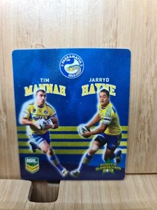 TIM MANNAH / JARRYD HAYNE🏆2013 #41 Eels NRL Footy Superstars Tazo🏆 - Picture 1 of 2