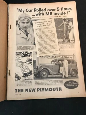 Vintage Popular Science Magazine -- June 1934 -Missing Cover- Foto 1 de 2