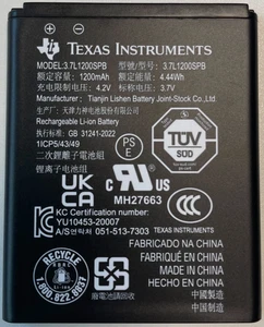 Texas Instruments N2BT Akku für TI-Nspire CX CAS, TI-84 Plus CE-T, Li-Ion Pack - Bild 1 von 1
