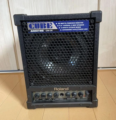 Roland CM-30 CUBE MONITOR 30W Mixing Monitor Stereo Preamp AC100V 50/60Hz - Image 1 of 4