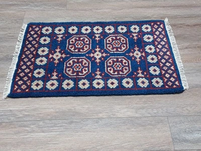 Alfombra Bohemia Oushak, Alfombra Turca Oushak, Alfombra Contemporánea Hecha a Mano, 2x3 Pies Foto 1 de 4