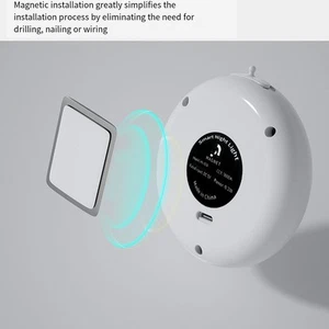 Compact Magnetic Motion Sensor Night Light Ideal for Home Decor and Safety - Afbeelding 1 van 5