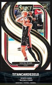 Kel'el Ware 2024-25 Panini Select Silver Prizm Rookie Premier RC Miami Heat #191 - Imagen 1 de 2