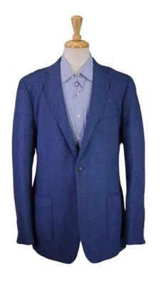 Blazer Enzo Tovare Para Hombre Azul Real Tejido No Estructurado Abrigo Deportivo Chaqueta 44L Foto 1 de 4
