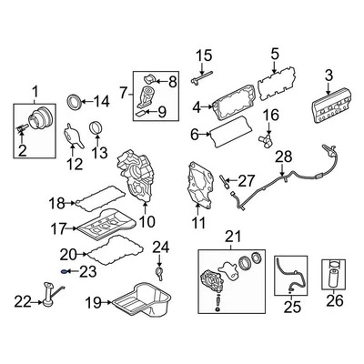 For Ford Excursion 2003-2005 Ford 3C3Z6626AA Engine Oil Pump Pickup Tube Gasket Foto 1 de 2