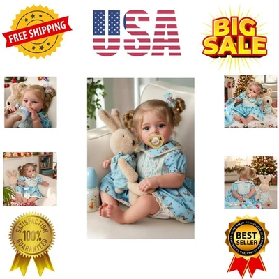 Muñecas bebé renacido realistas - Muñecas bebé recién nacido realistas de 18 pulgadas niña rubia... Foto 1 de 4