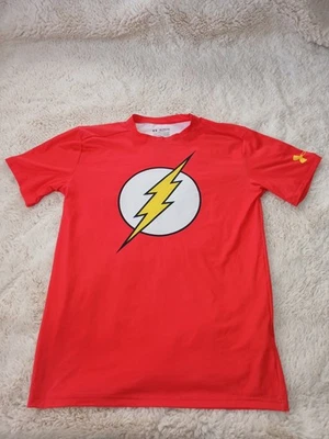 Under Armour DC Comics The Flash Red Compression Shirt Men's Size 2XL  - Image 1 of 4