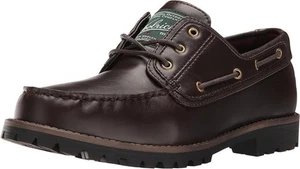 Woolrich Trout Run Zapatos de Barco Veganos de Cuero Sintético Oscuro Para Hombre Talla 11.5 Marrón - Imagen 1 de 14