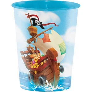 Pirate Treasure Favor Cup Plastic 16oz - Picture 1 of 2