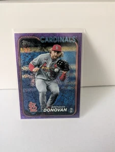 2024 Topps Serie 1 - Brendan Donovan #7 Viola Holofoil /799 - Foto 1 di 2