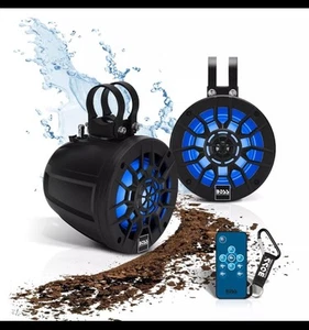 BOSS Audio Systems MPWT50RGB Speaker/ATV UTV Marine 5.25 In Wake Tower Set Of 2 - Picture 1 of 12