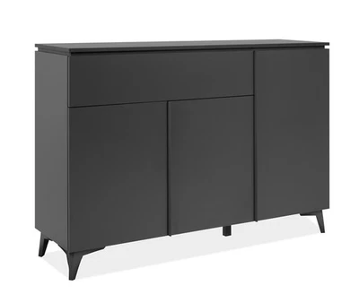 Sideboard Kommode mit Schublade Anrichte anthrazit grau modern Schiefer-Optik - Bild 1 von 4