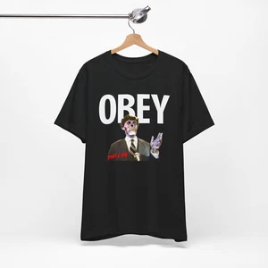 Obey T-Shirt, They Live Inspired Sci-Fi Horror John Carpenter - Bild 1 von 10