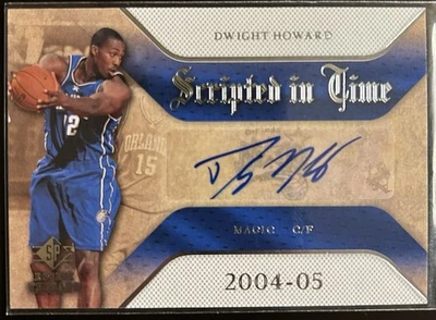 2007-08 UD SP Rookie Threads Scripted in Time Dwight Howard Auto $RARE$ Magic - Image 1 of 2