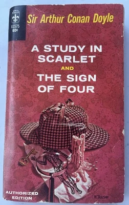 Sir Arthur Conan Doyle A Study in Scarlet and The Sign of Four Berkley 1ST 1965 Foto 1 de 4
