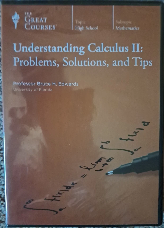 Understanding Calculus II 2 Great Courses 6 DVDs 213p Workbook