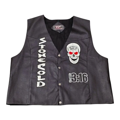 Vtg Stone Cold Steve Austin Vest 2000 Vintage Original Gem WWF WCW Rare! Sz 2XL - Image 1 of 4
