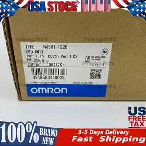OMRON NJ501-1320 Unidad CPU Secuenciador PLC Color Negro Nuevo De Japón Hermoso - Imagen 1 de 10