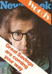 Newsweek Magazine Woody Allen 1978 Direct Mail Advertising Postcard - Picture 1 of 2
