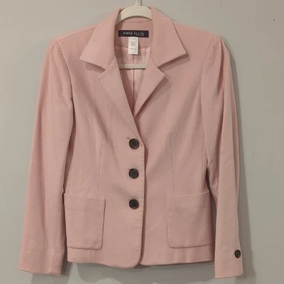 Blazer 100 % cachemir rosa suave talla 2P Foto 1 de 4