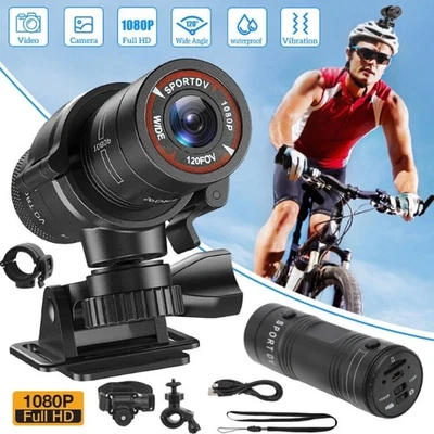 HD 1080P Action Kamera Sport Kamera Fahrrad Motorrad Helm Kamera,für Outdoor Cam - Bild 1 von 4