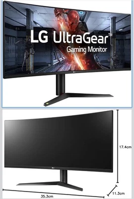 LG 38 Inch Curved Gaming Monitor QHD 1440p UltraGear Nano IPS with 144HZ  G-SYNC - Image 1 of 4