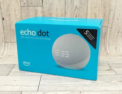 Amazon Echo Dot (5ª Generación 2022) - Altavoz Inteligente con Reloj y Alexa - Glaciar Foto 1 de 4