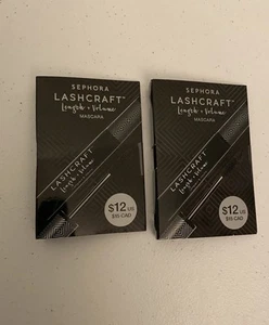 Máscara de pestañas SEPHORA LashCraft longitud y volumen negra 2,8 ml X2 NUEVA (5,6 ml) de viaje - Imagen 1 de 2